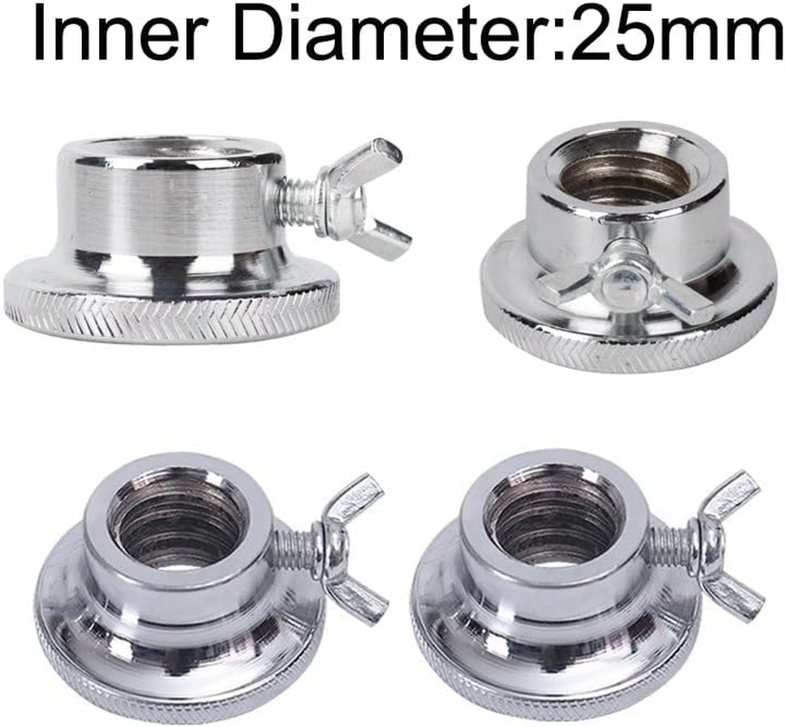 2 Pack Dumbbell Collars Spin Locking Nut with Safety Lock Screw Clamps for 1'' Standard Threaded Dumbbell Handles Weight Bar Hand Weight Set Barbell Adjustable Dumbbells Weight Set