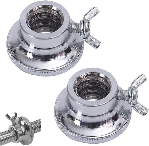 2 Pack Dumbbell Collars Spin Locking Nut with Safety Lock Screw Clamps for 1'' Standard Threaded Dumbbell Handles Weight Bar Hand Weight Set Barbell Adjustable Dumbbells Weight Set