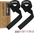 Weightlifting Straps w/ Non-Slip Silicone Grip and Cushioned Wrist Padding 