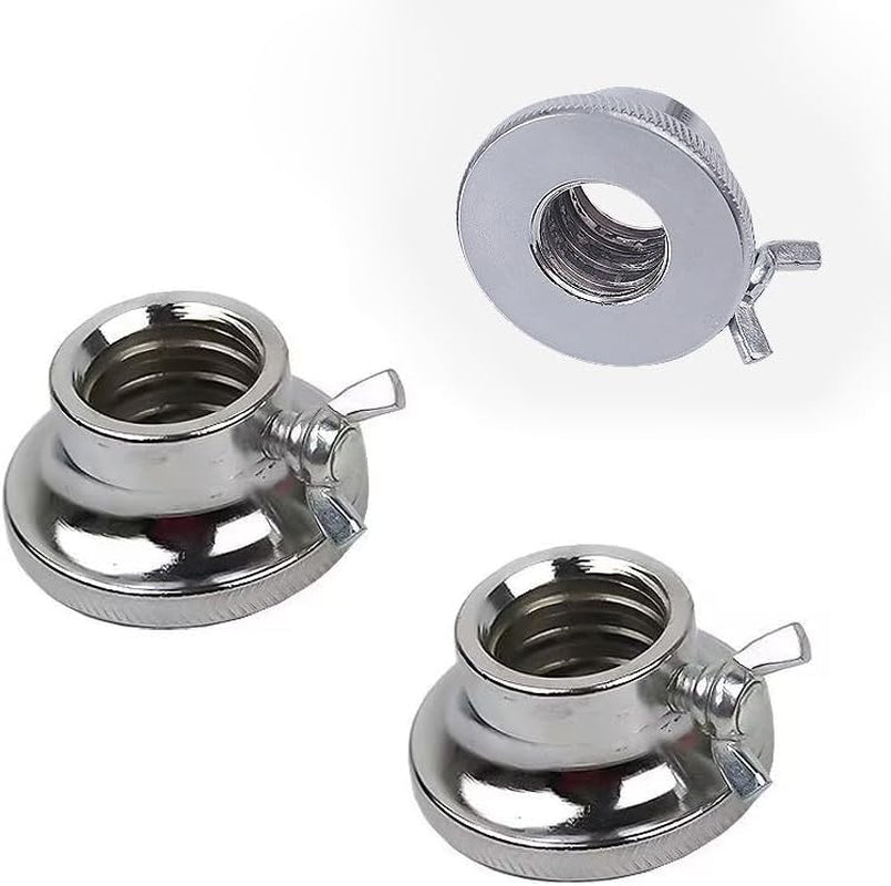 2 Pack Dumbbell Collars Spin Locking Nut with Safety Lock Screw Clamps for 1'' Standard Threaded Dumbbell Handles Weight Bar Hand Weight Set Barbell Adjustable Dumbbells Weight Set