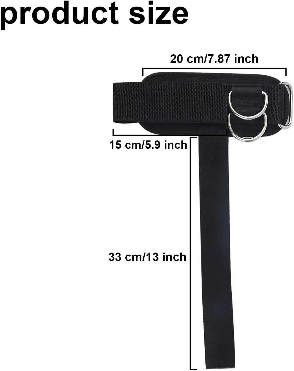 2Pcs Weightlifting Wrist Straps with D Ring