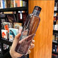 700Ml Elegant Leakproof Water Bottle with Time Scale Stay Hydrated Daily Lightweight & Portable for Fitness & Outdoor Adventures