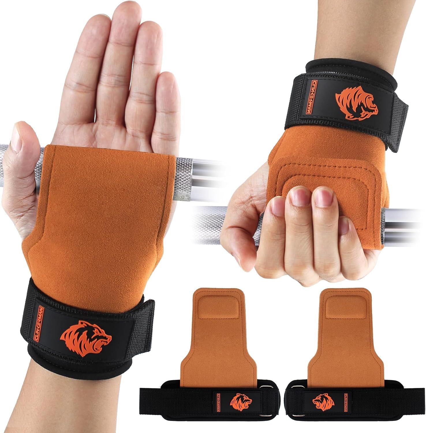 Padded Velcro Lifting Straps Gym Wrist Straps (Pair)