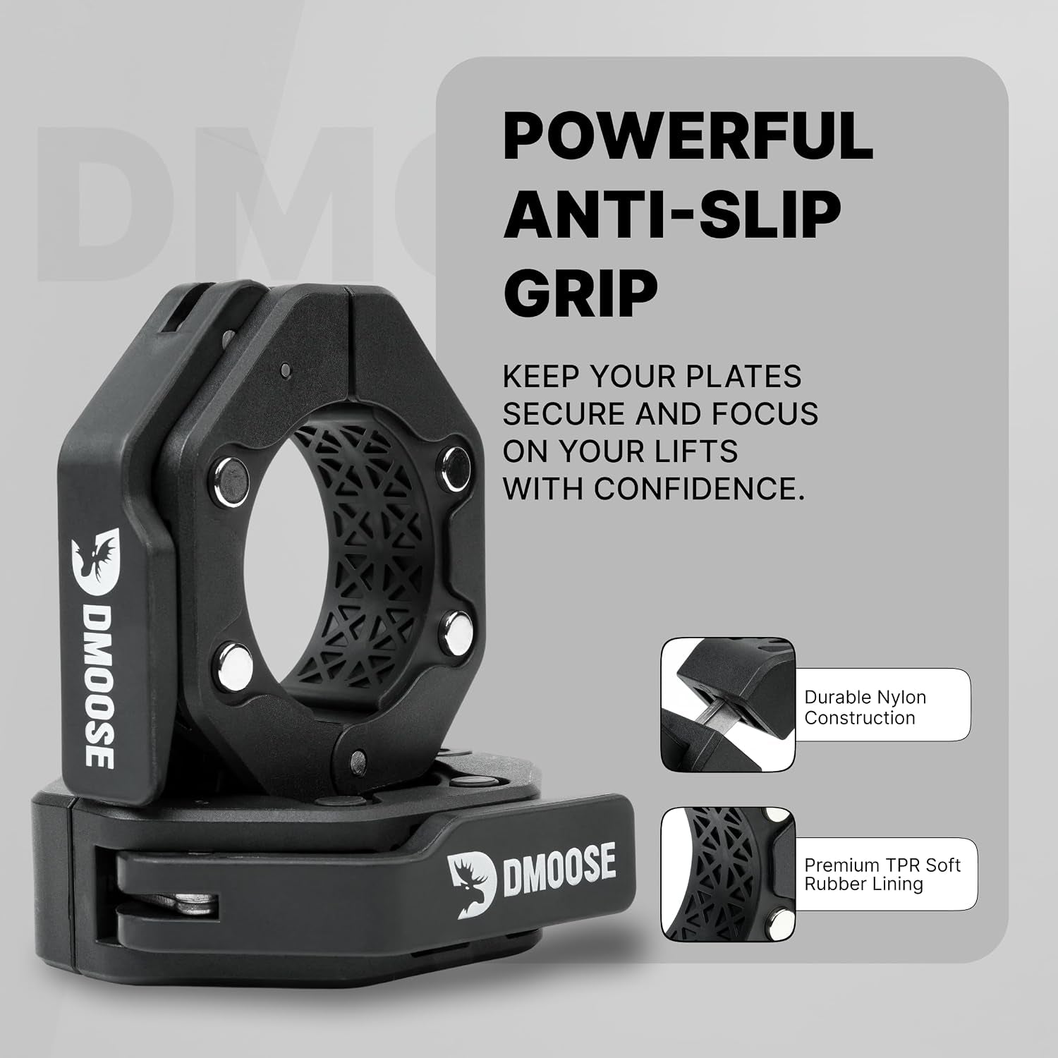 2-Inch Quick Release Barbell Collars (Pair) w/ Anti-Slip TPR Grip